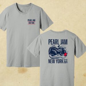 Pearl Jam With Glen Hansard At Madison Square Garden In New York City On September 3rd 2024 Two Sided T Shirt