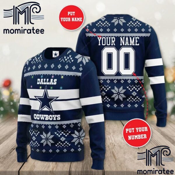 Personalized Dallas Cowboys NFL Team For Christmas Holiday Gifts For Mens And Women Christmas Ugly Sweater