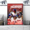 Ring The Bell Philadelphia Phillies Are MLB National East Division Champions 2024 Home Decor Poster Canvas