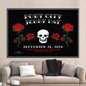 Port City Jerry Day At Greenfield Lake Amphitheater Wilmington NC September 14th 2024 Home Decor Poster Canvas Home Decor Poster Canvas