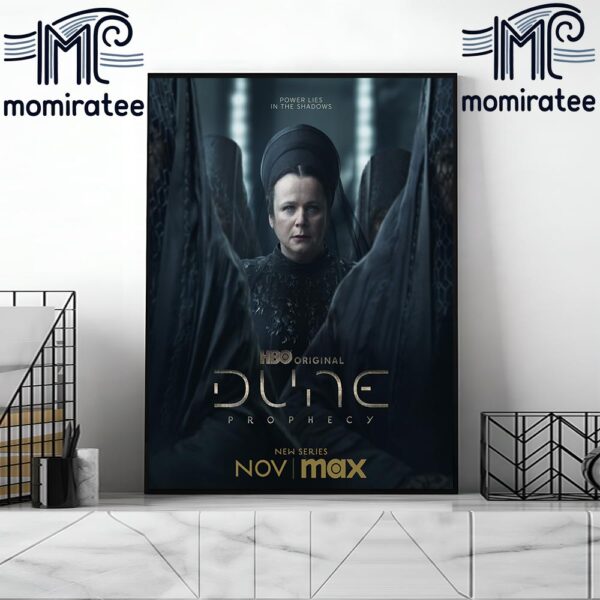 Power Lies In The Shadows Dune Prophecy Official Teaser Poster On HBO Original Home Decor Poster Canvas