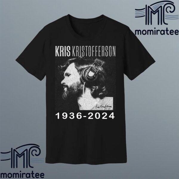 RIP Kris Kristofferson With Headphones Signature 1936 2024 Thank You For Everything Unisex T-Shirt