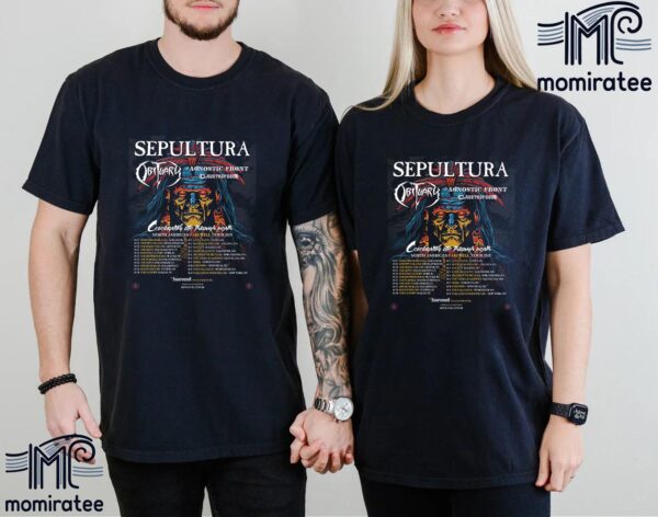 Sepultura With Special Guets Obituary Agnostic Front And Claustrofobia Celebrating Life Through Death North American Farewell Tour 2024 Unisex T-Shirt