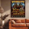 The Mighty Saxon Hell’s Heroes VII Festival At White Oak Music Hall Lawn Houston TX March 20-22 2025 Home Decor Poster Canvas