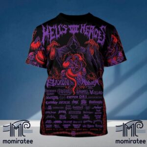 The Mighty Saxon Hell’s Heroes VII Festival At White Oak Music Hall Lawn Houston TX March 20-22 2025 All Over Print Shirt