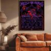 Stonedead Festival x Saxon One Day One Stage One Monster Rock Show Newark Showground 24th August 2024 Home Decor Poster Canvas