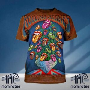 The Rolling Stones The 2024 Hackney Diamonds Tour Main Edition All Over Print Shirt