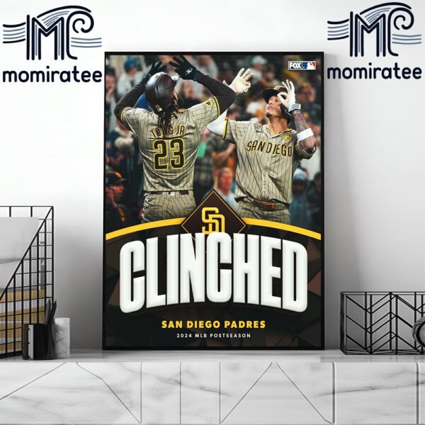 The San Diego Padres Punch Their Ticket To The 2024 MLB Postseason Home Decor Poster Canvas