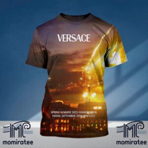 Versace SS25 Official Poster Versace Spring-Summer 2025 Fashion Show September 20th All Over Print Shirt