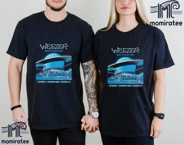 Weezer Voyage To The Blue Planet At Nationwide Arena In Columbus OH September 7th 2024 Unisex T-Shirt