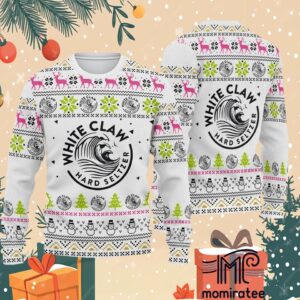 White Claw Hard Seltzer 3D Gifts For Family Ugly Christmas Sweater