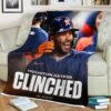 Inevitable Houston Astros Own The AL West And Are Going To The Postseason For The 7th Straight Year Fleece Blanket