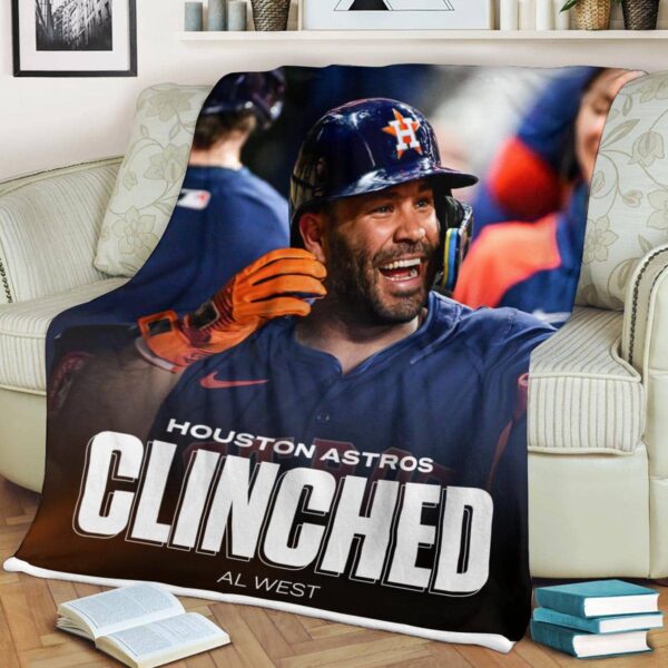 2024 AL West Division Champions Houston Astros Clinched The MLB Postseason Fleece Blanket