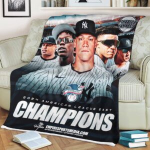 2024 American League East Division Champions Are New York Yankees Fleece Blanket