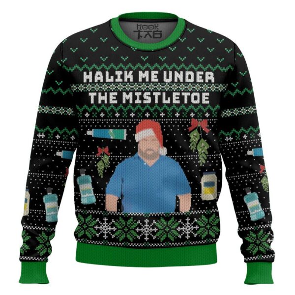 90-Day Fiance Big Ed Halik Me Under the Mistletoe Best Holiday Christmas Ugly Sweater Gifts For Family