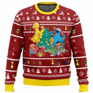 A Sesame Street Christmas Sesame Street Gifts For Family Holiday Christmas Ugly Sweater