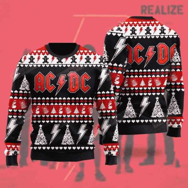 ACDC Gifts For Family Holiday Christmas Ugly Sweater