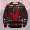 ACDC Yellow Gifts For Family Holiday Christmas Ugly Sweater