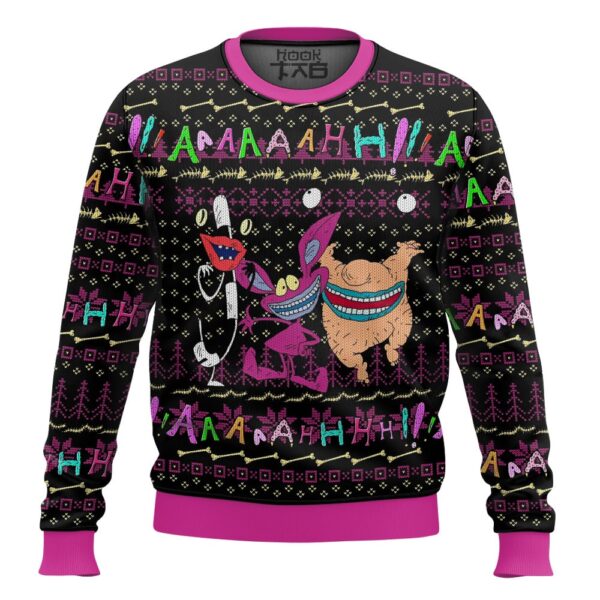 Aaahh Real Monsters Best Holiday Christmas Ugly Sweater Gifts For Family