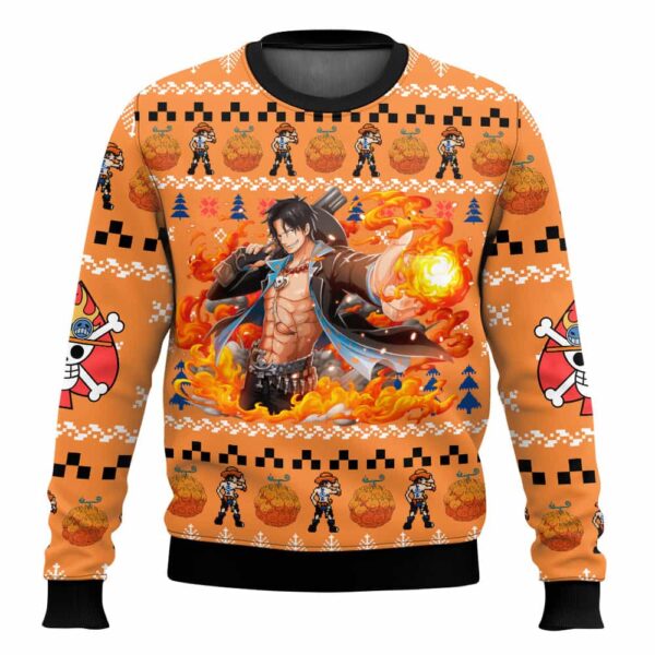 Ace One Piece Gifts For Family Holiday Christmas Ugly Sweater