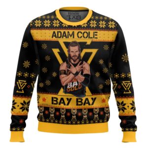 Adam Cole Bay Bay Adam Cole Best Holiday Christmas Ugly Sweater Gifts For Family