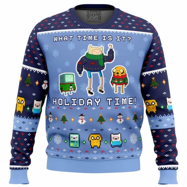 Adventure Time Christmas Time Gifts For Family Holiday Christmas Ugly Sweater