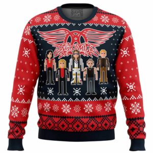 Aerosmith Gifts For Family Holiday Christmas Ugly Sweater