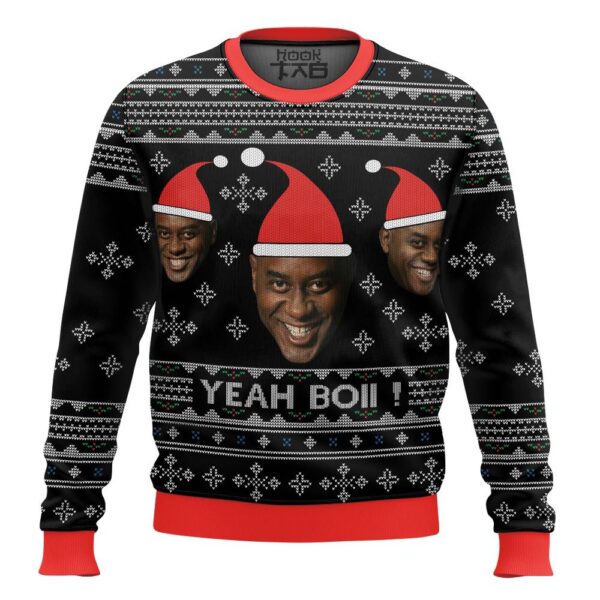 Ainsley Harriot meme Yeah Boi Christmas Best Holiday Christmas Ugly Sweater Gifts For Family