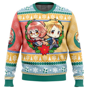 Akihito and Mirai Beyond the Boundary Gifts For Family Holiday Christmas Ugly Sweater