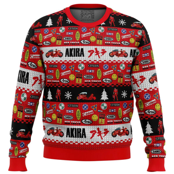 Akira Bike Decals Gifts For Family Holiday Christmas Ugly Sweater