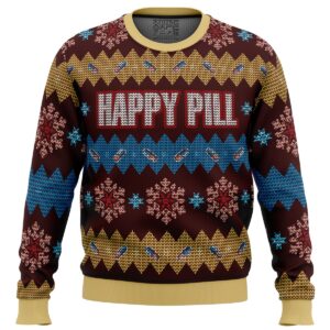 Akira Happy Pill Gifts For Family Holiday Christmas Ugly Sweater