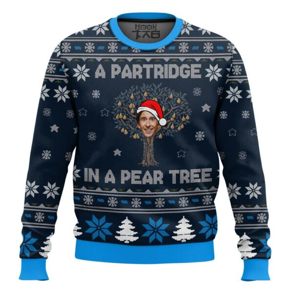 Alan Partridge In A Pear Tree Christmas Best Holiday Christmas Ugly Sweater Gifts For Family