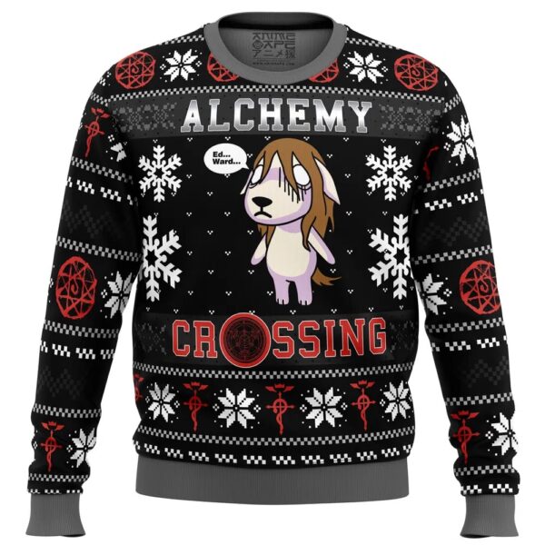 Alchemy Crossing Fullmetal Alchemist Gifts For Family Holiday Christmas Ugly Sweater