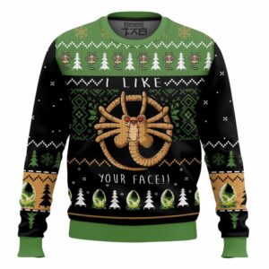 Alien Facehugger Best Holiday Christmas Ugly Sweater Gifts For Family