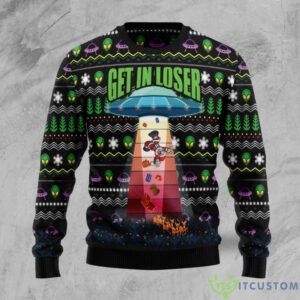 Alien Kidnaps Santa Claus On Christmas Eve Family Gifts For Family Holiday Christmas Ugly Sweaters