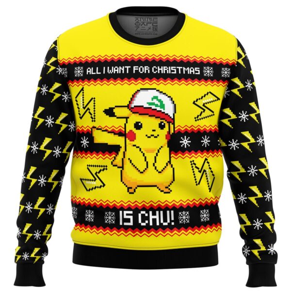 All I Want For Christmas Is CHU Gifts For Family Holiday Christmas Ugly Sweater