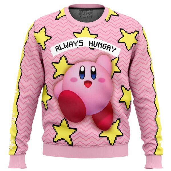 Always Hungry Kirby Gifts For Family Holiday Christmas Ugly Sweater