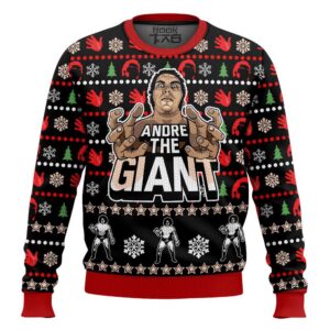 Andre The Giant Best Holiday Christmas Ugly Sweater Gifts For Family