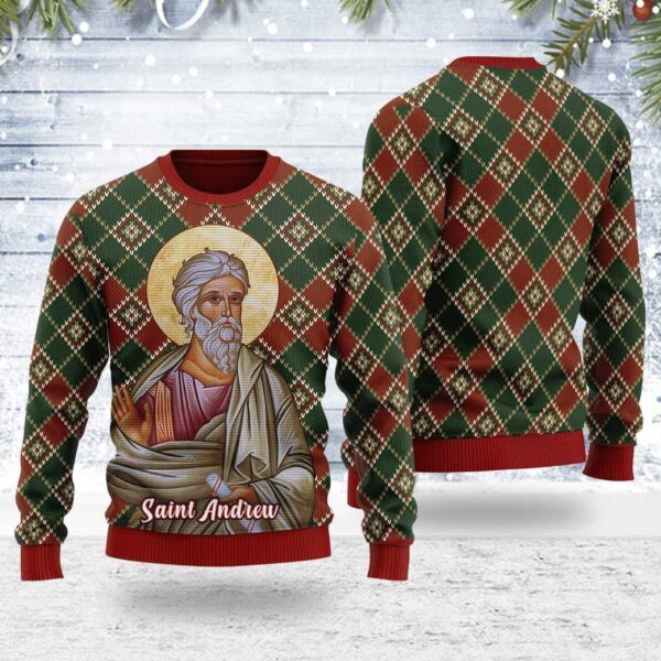 Andrew the Apostle Gifts For Family Holiday Christmas Ugly Sweater