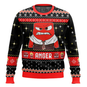 Anger Inside Out Best Holiday Christmas Ugly Sweater Gifts For Family