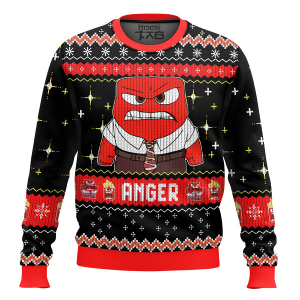 Anger Inside Out Best Holiday Christmas Ugly Sweater Gifts For Family