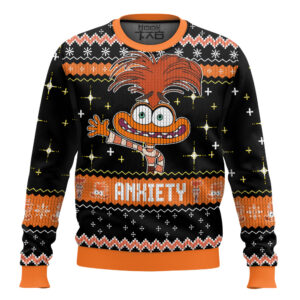 Anxiety Inside Out Best Holiday Christmas Ugly Sweater Gifts For Family