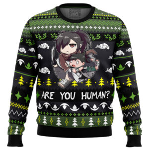 Are You Human Dororo Gifts For Family Holiday Christmas Ugly Sweater