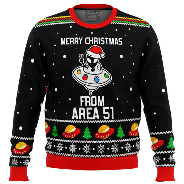 Area 51 Aliens Gifts For Family Holiday Christmas Ugly Sweater