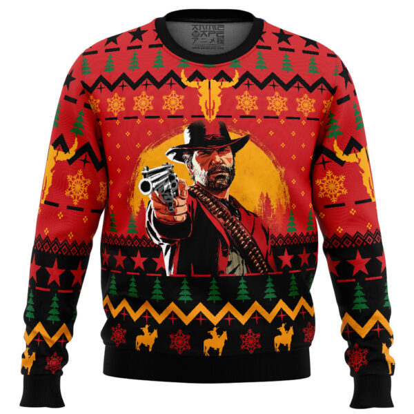 Arthur Morgan Red Dead Redemption Gifts For Family Holiday Christmas Ugly Sweater