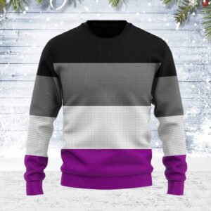 Asexual Pride Flag Gifts For Family Holiday Christmas Ugly Sweater