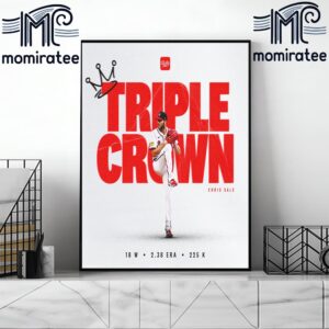 Atlanta Braves Chris Sale Becomes The First National League Pitcher To Win A Triple Crown Since 2011 Home Decor Poster Canvas