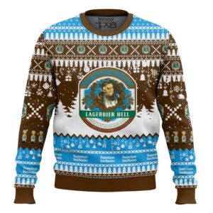 Augustiner Brau German Beer Best Holiday Christmas Ugly Sweater Gifts For Family