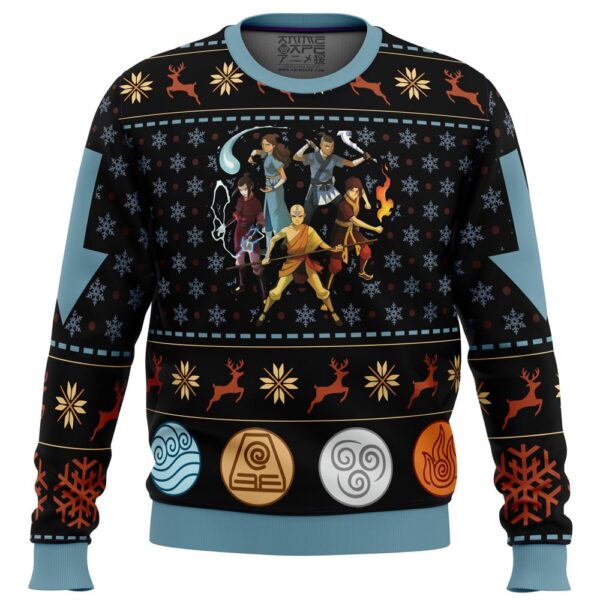 Avatar The Last Airbender Gifts For Family Holiday Christmas Ugly Sweater