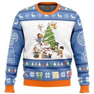 Avatar the Last Airbender Christmas Time Gifts For Family Holiday Christmas Ugly Sweater